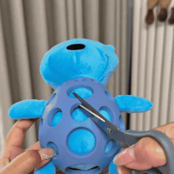 2-in-1 Squeaky Bear & Textured Chew Ball for Dogs
