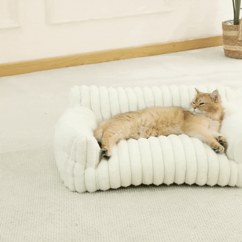 Cloud-Style Cat Sofa with Washable Covers