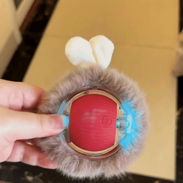 Furry Rolling Cat Activity Ball