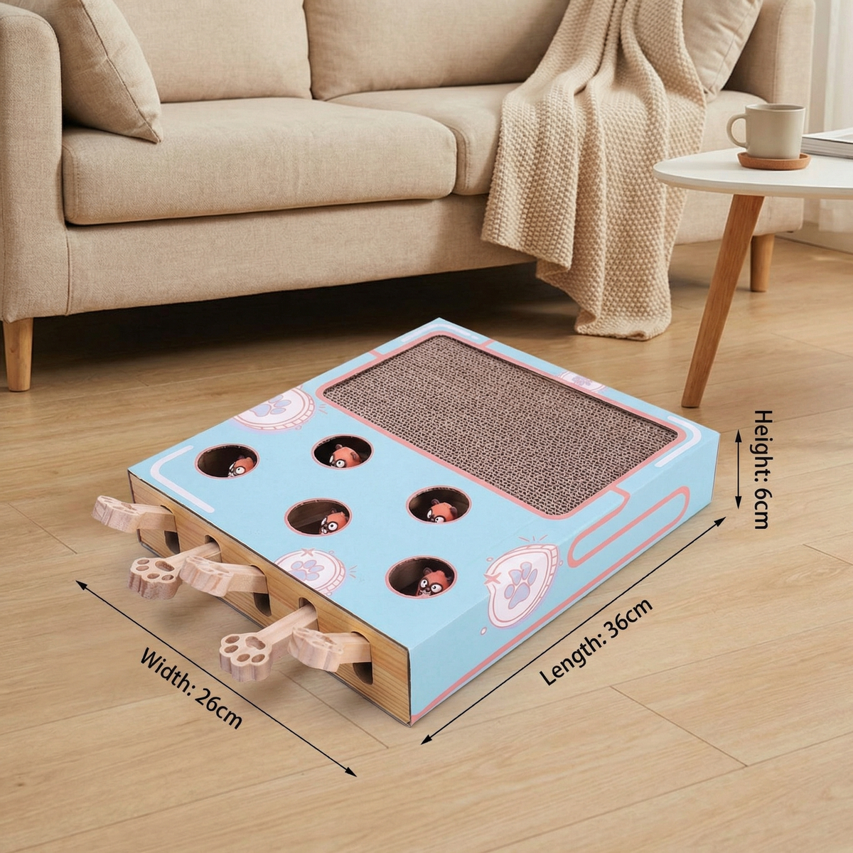 Peekaboo Cat Multi-Box Activity Toy