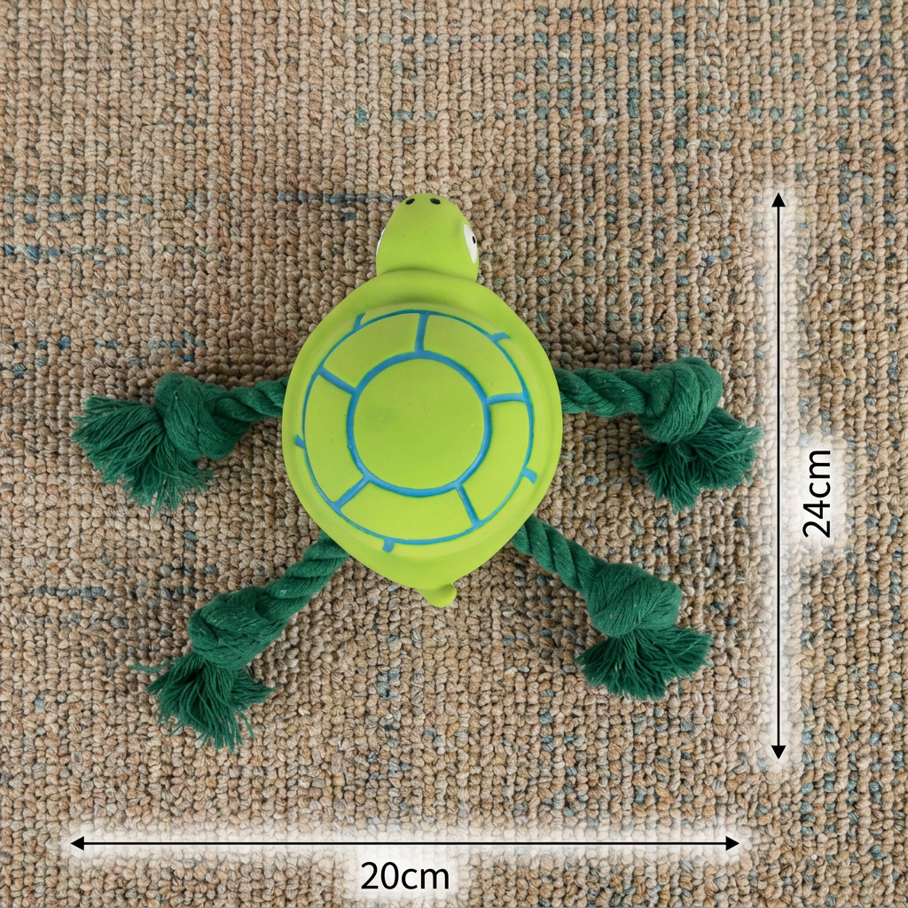 Floating Latex & Rope Dog Play Toy