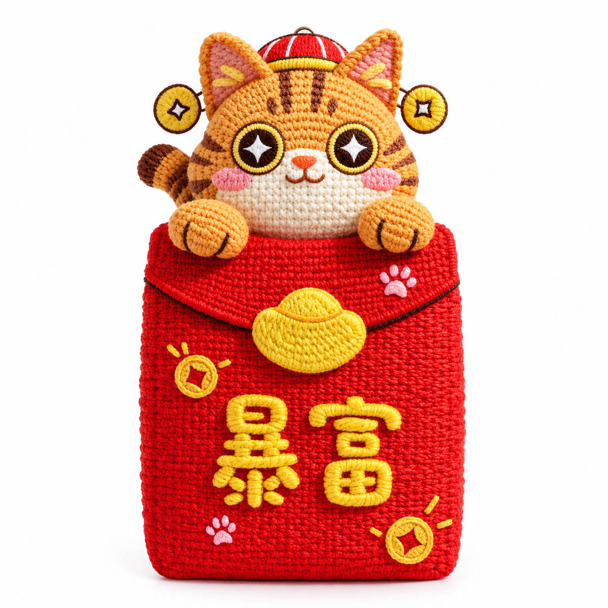 Woven Cat Scratch Mat with Adhesive Back & Play Toy