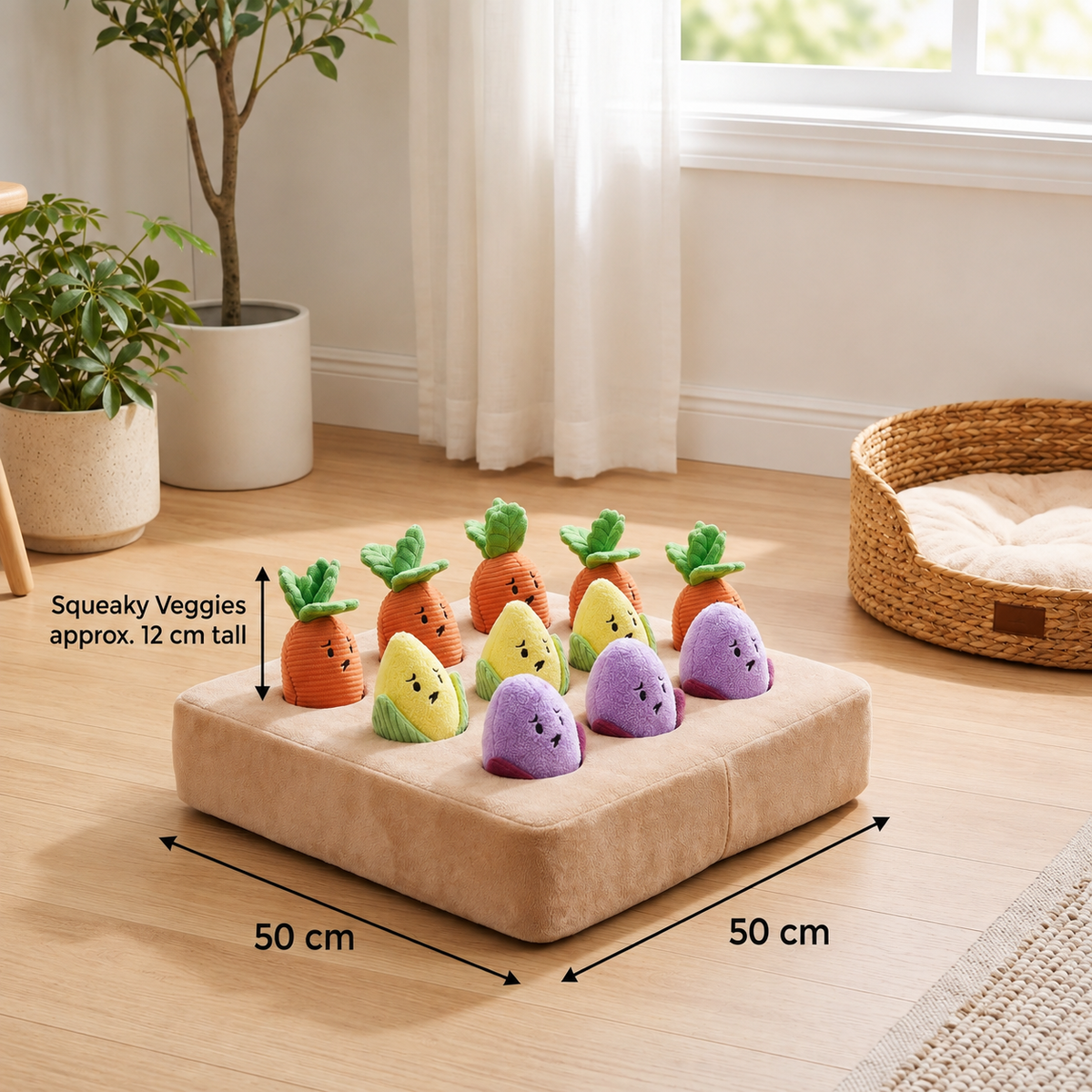 Vegetable Patch Dog Snuffle & Treat Puzzle