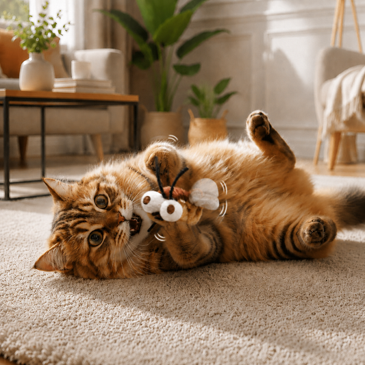 Motion-Activated Flying Bug Cat Toy