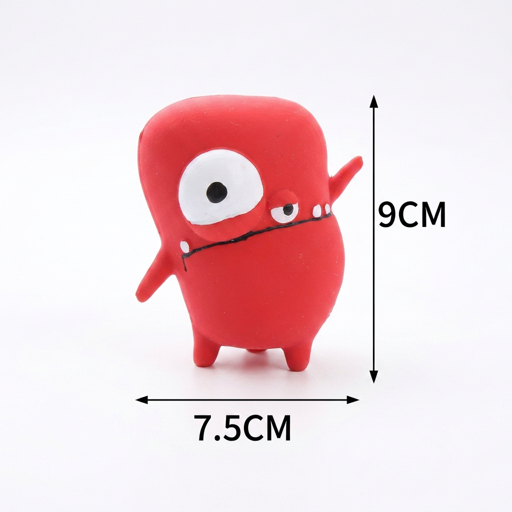Natural Latex Monster Squeaky Dog Toy