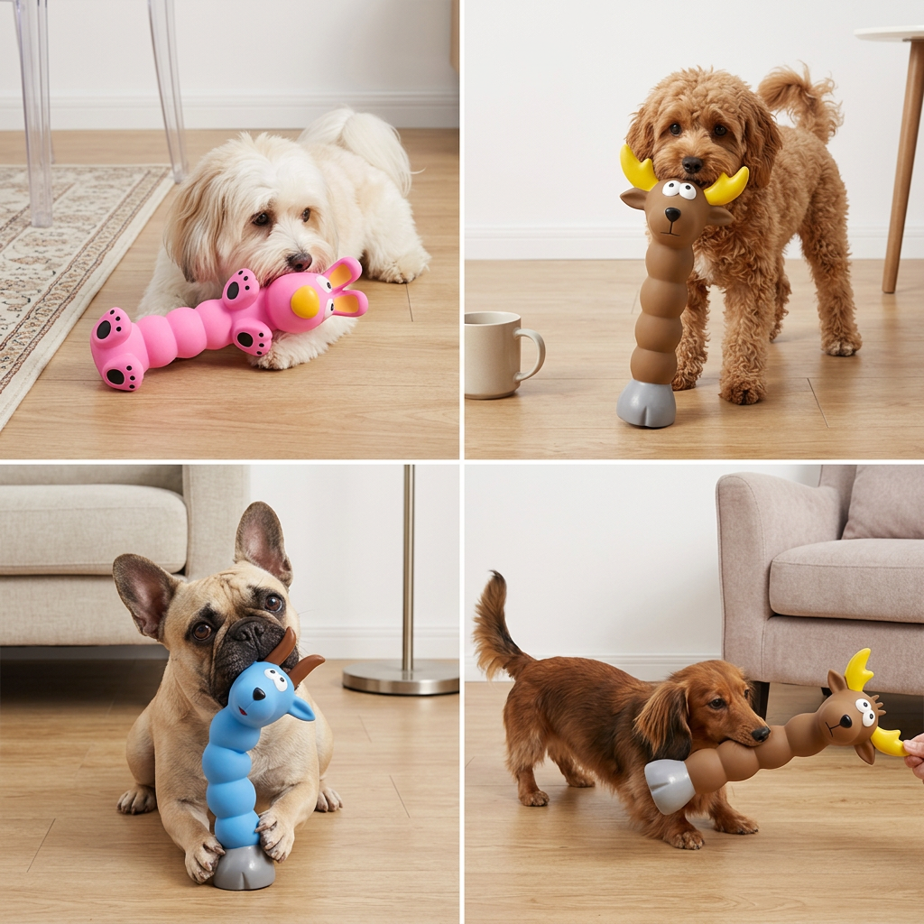 Flexible Animal Dog Chew & Play Toy