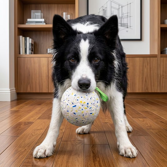 Squeaky Dog Ball for Tug & Fetch