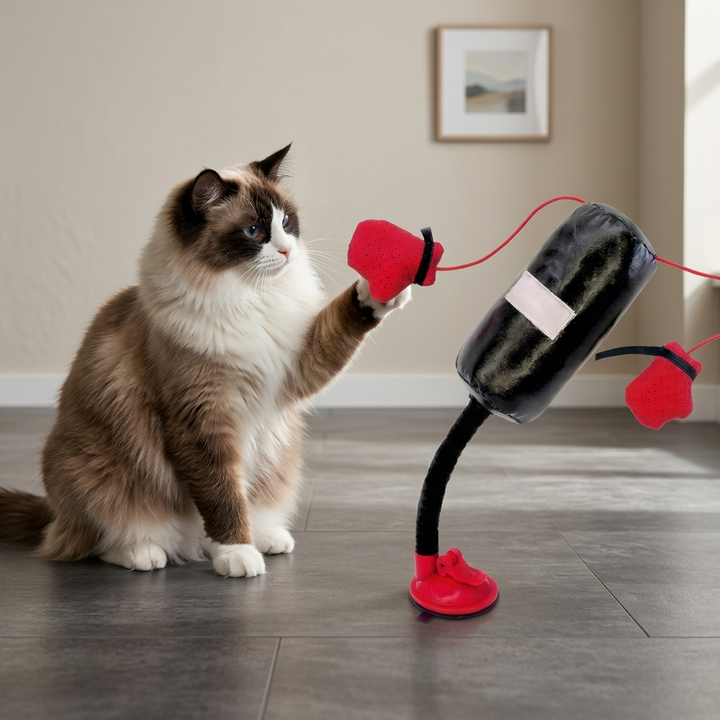 Cat Boxing Activity Toy with Punching Bag