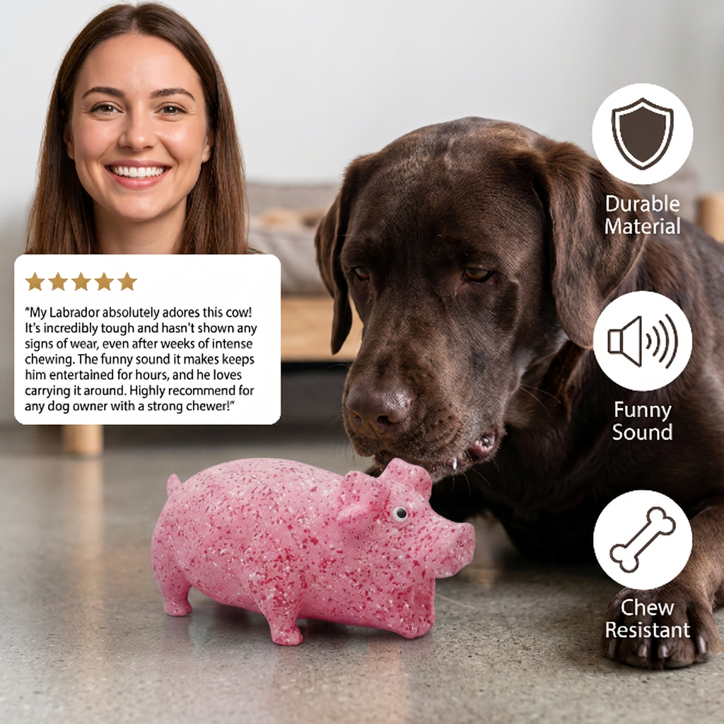 Animal-Shaped Latex Dog Sound Toy