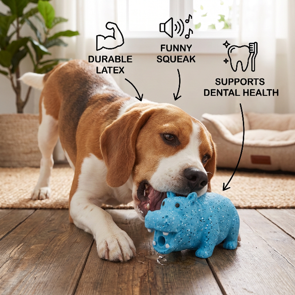 Animal-Shaped Latex Dog Sound Toy