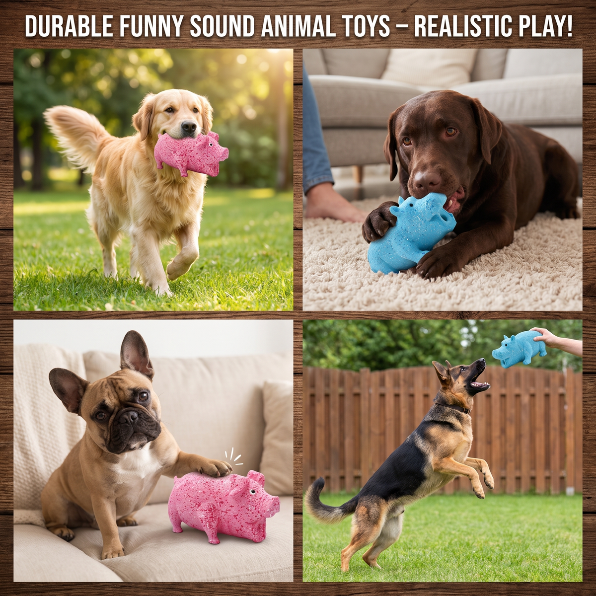 Animal-Shaped Latex Dog Sound Toy