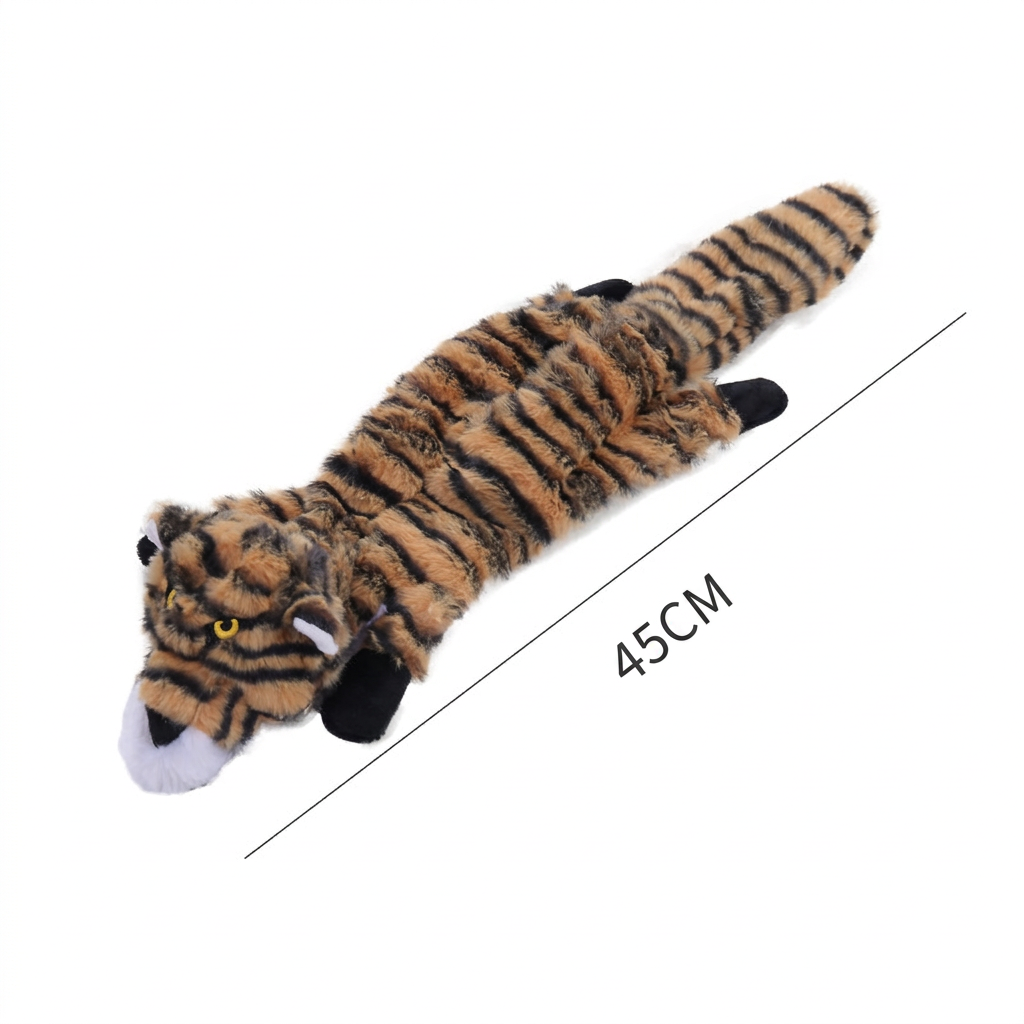 Stuffing-Free Dog Toy with Crinkle & Squeak