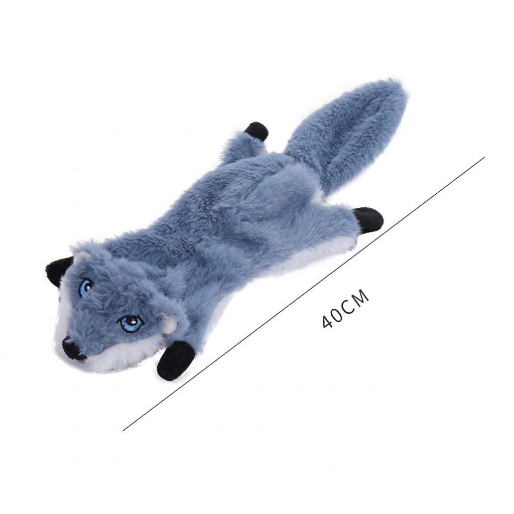 Stuffing-Free Dog Toy with Crinkle & Squeak