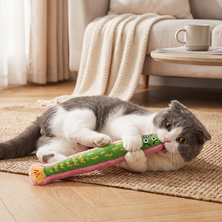 Crinkly Catnip Kicker & Cuddle Toy
