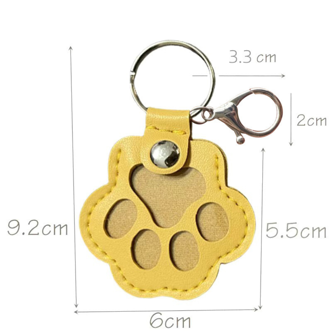 Leather Pet Fur Memorial Keyring