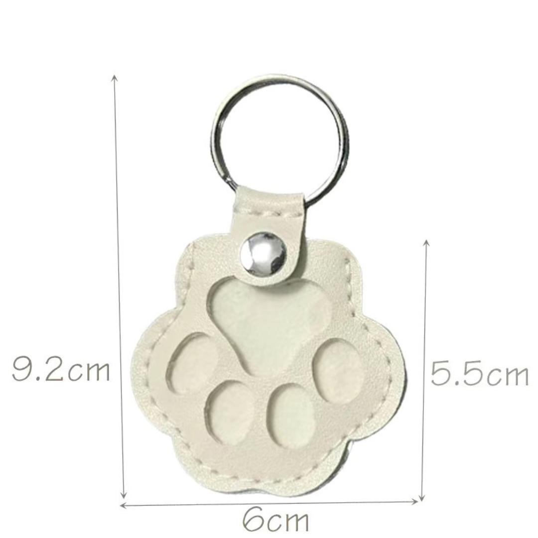 Leather Pet Fur Memorial Keyring