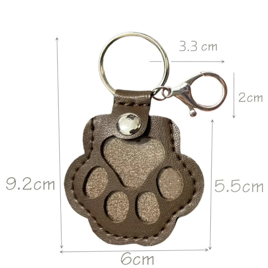 Leather Pet Fur Memorial Keyring