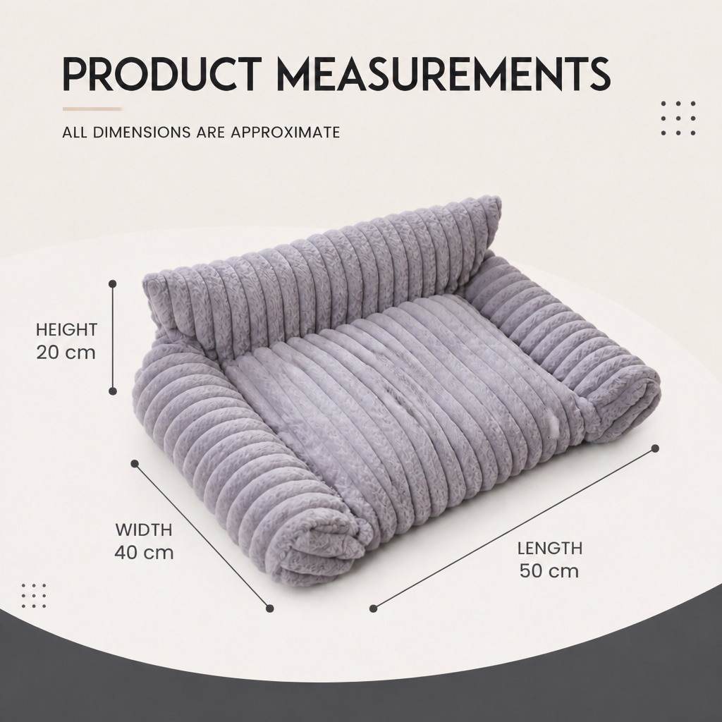 Cloud-Style Cat Sofa with Washable Covers