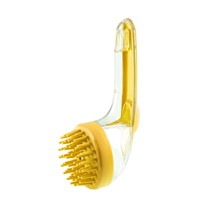 Silicone Pet Wash Brush with Shampoo Reservoir