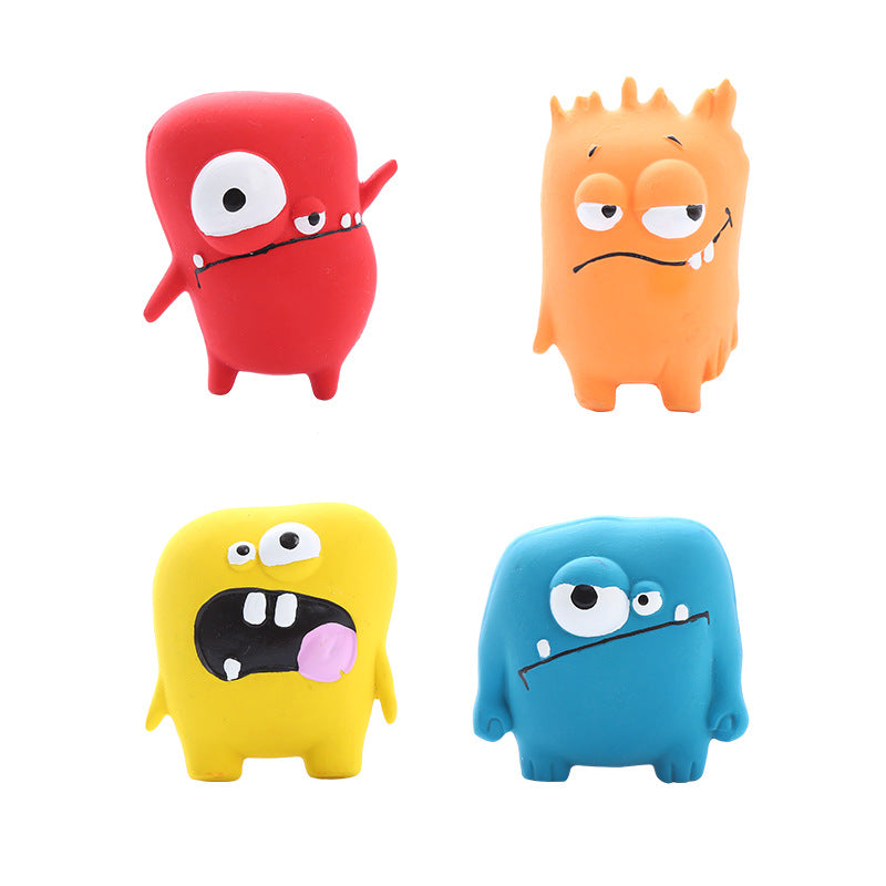 Natural Latex Monster Squeaky Dog Toy