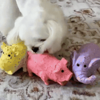 Animal-Shaped Latex Dog Sound Toy