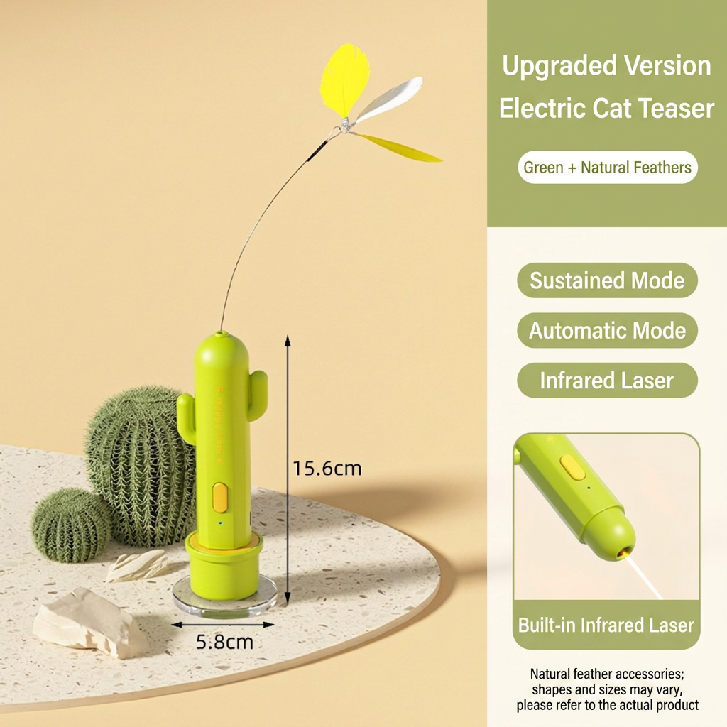 Automatic Butterfly & Laser Cat Activity Toy