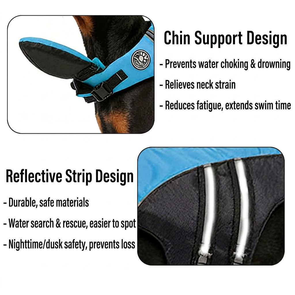 Dog Swim Vest with Lift Handle