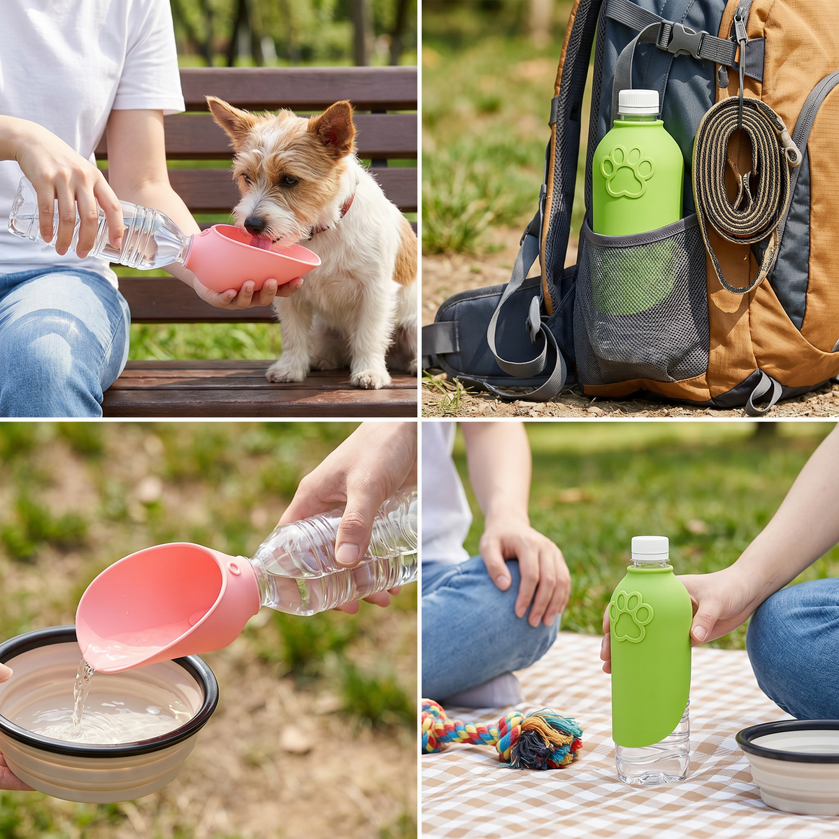 Silicone Bottle-Top Pet Drinking Cap
