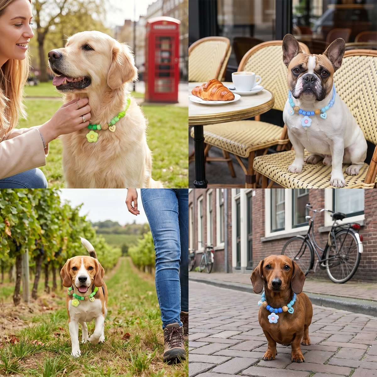 Decorative Insect-Repellent Dog Collar