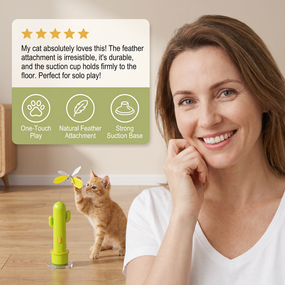 Automatic Butterfly & Laser Cat Activity Toy
