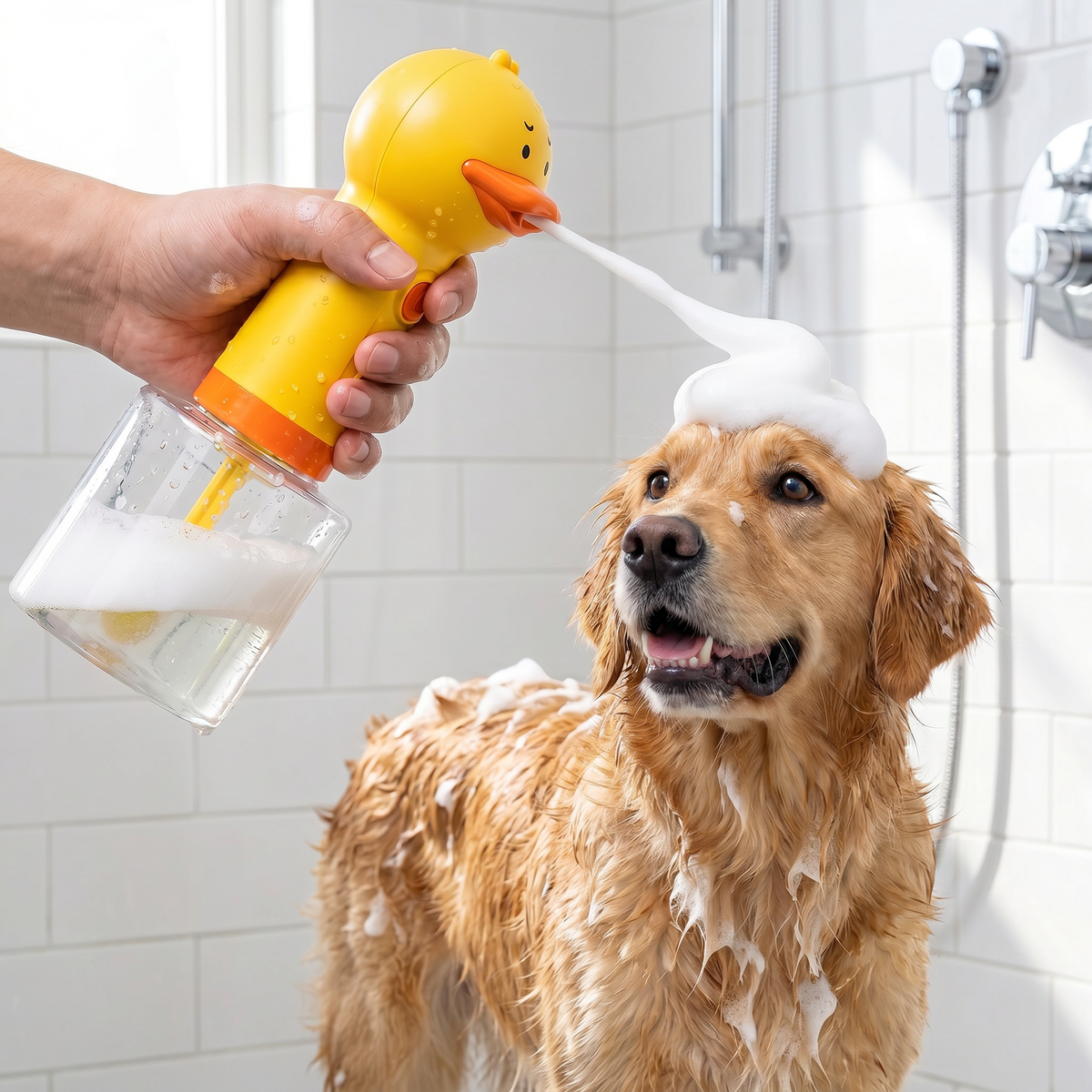 Duck-Shaped Automatic Pet Foam Sprayer