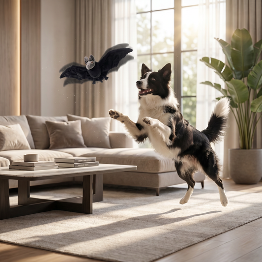 Touch-Activated Flapping Bat Dog Toy