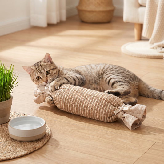 Jute Catnip Play Bag for Cats