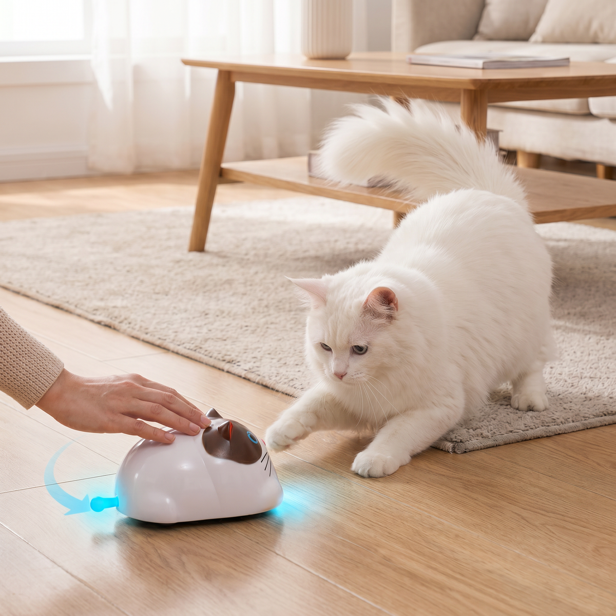 Touch-Responsive Robot Cat Activity Toy