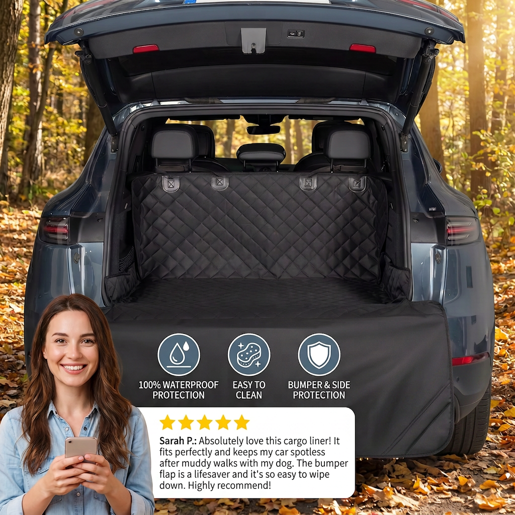 SUV Dog Cargo Cover with Bumper Flap
