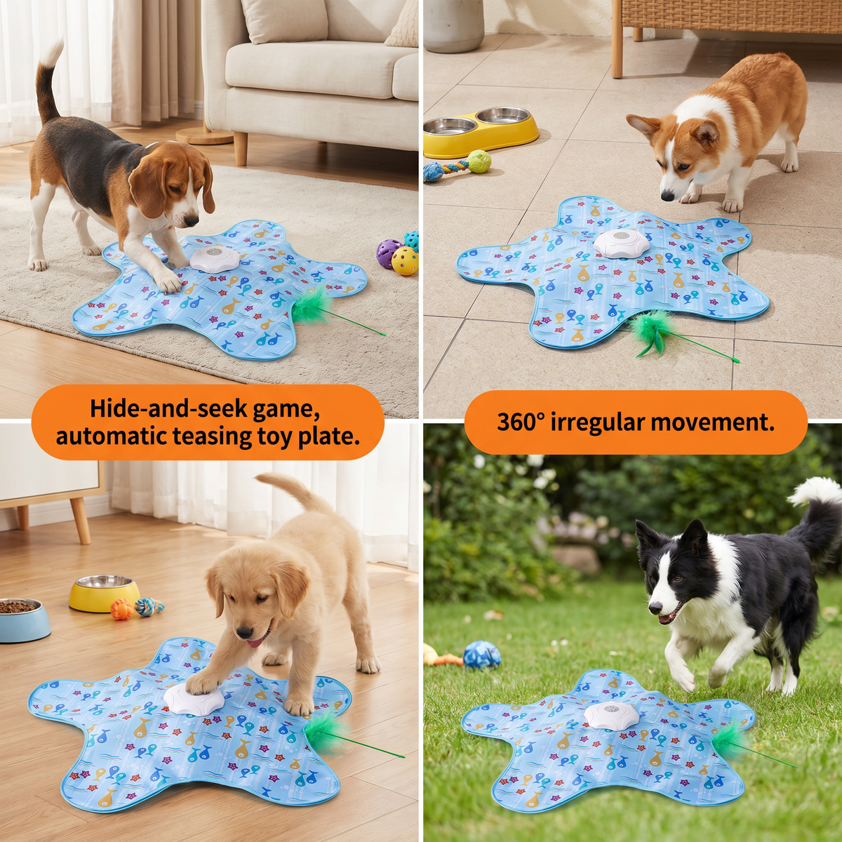 Automatic Dog Chase Activity Toy