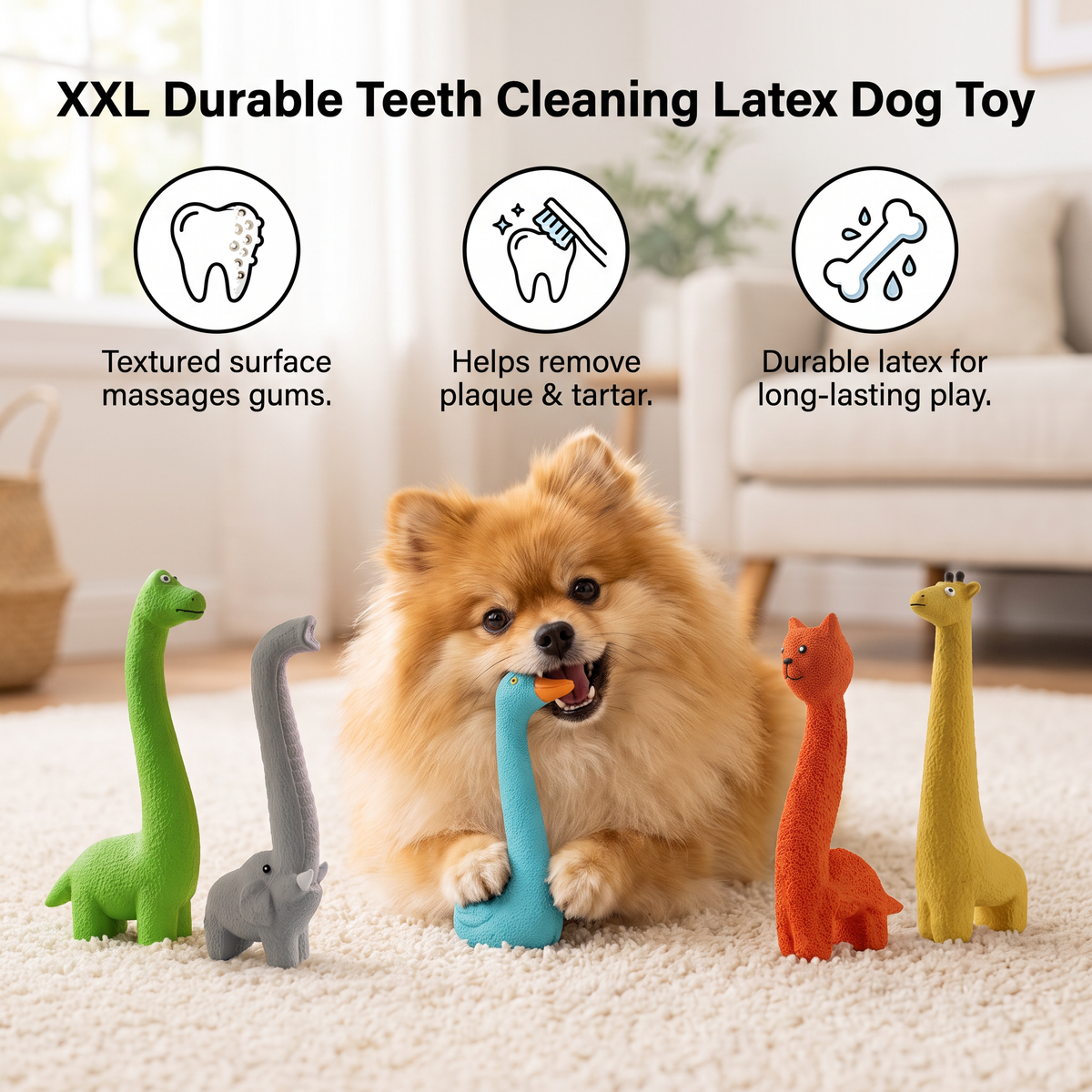 Extra-Large Latex Dog Chew & Play Toy