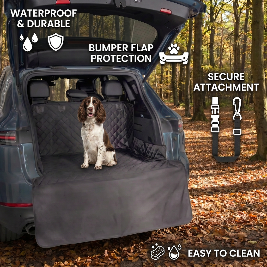 SUV Dog Cargo Cover with Bumper Flap