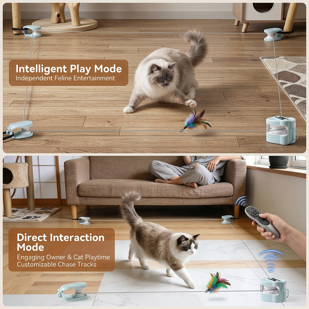 Automatic Chase Track for Cats