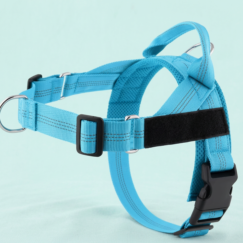 Reflective Dog Harness with Personalised Name Patch