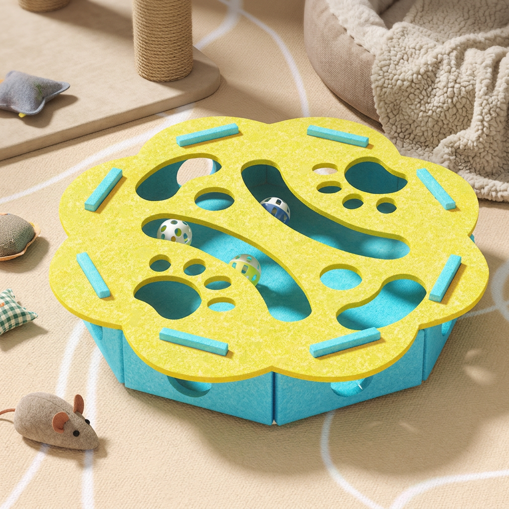 Felt Cat Puzzle Activity Box