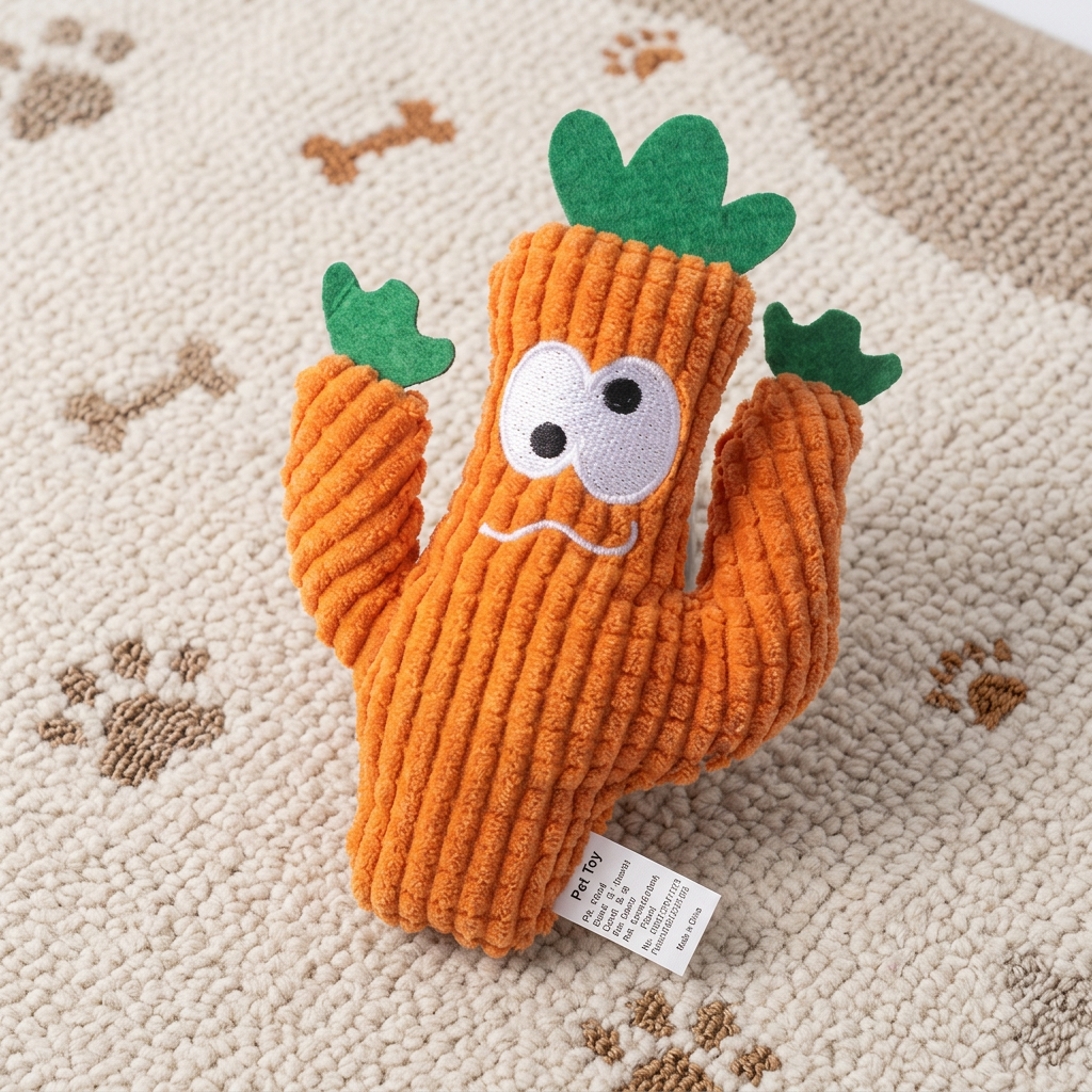 Cactus-Shaped Catnip Cat Chew Toy