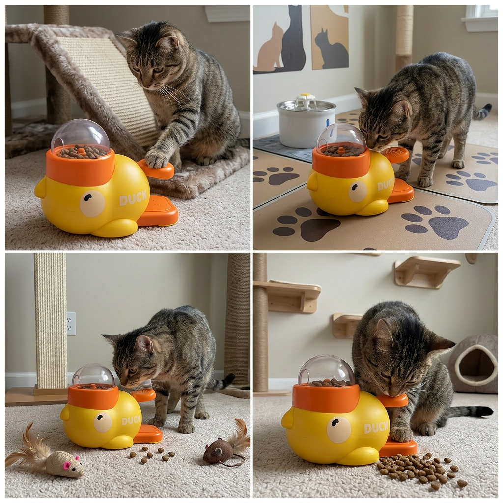 Cat Food Puzzle & Treat Dispenser