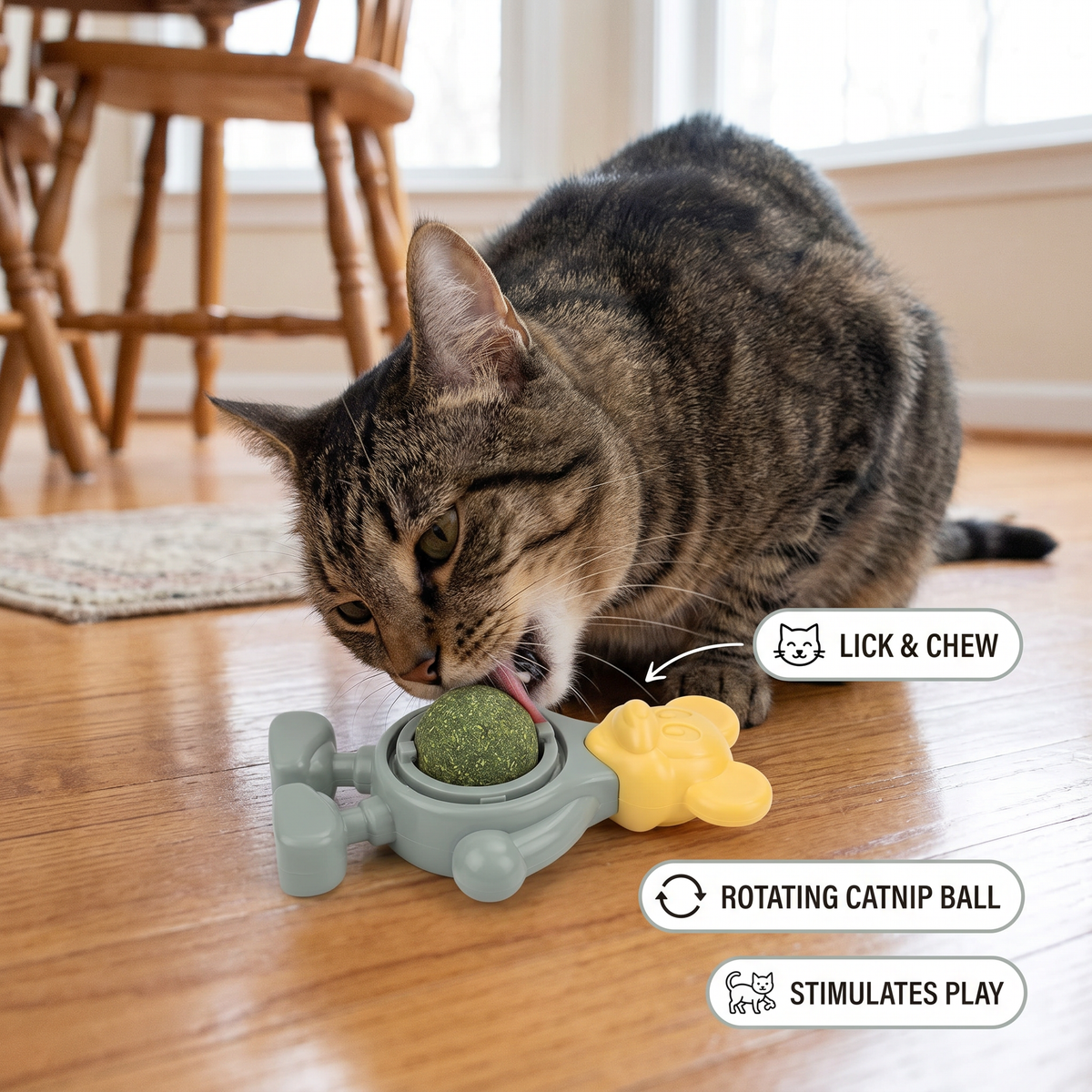 Catnip Ball Chew & Play Toy