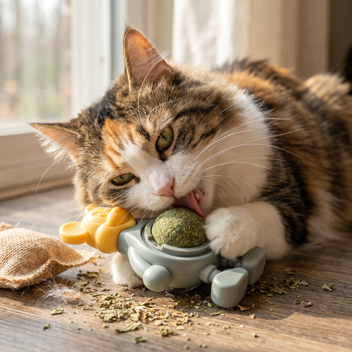Catnip Ball Chew & Play Toy