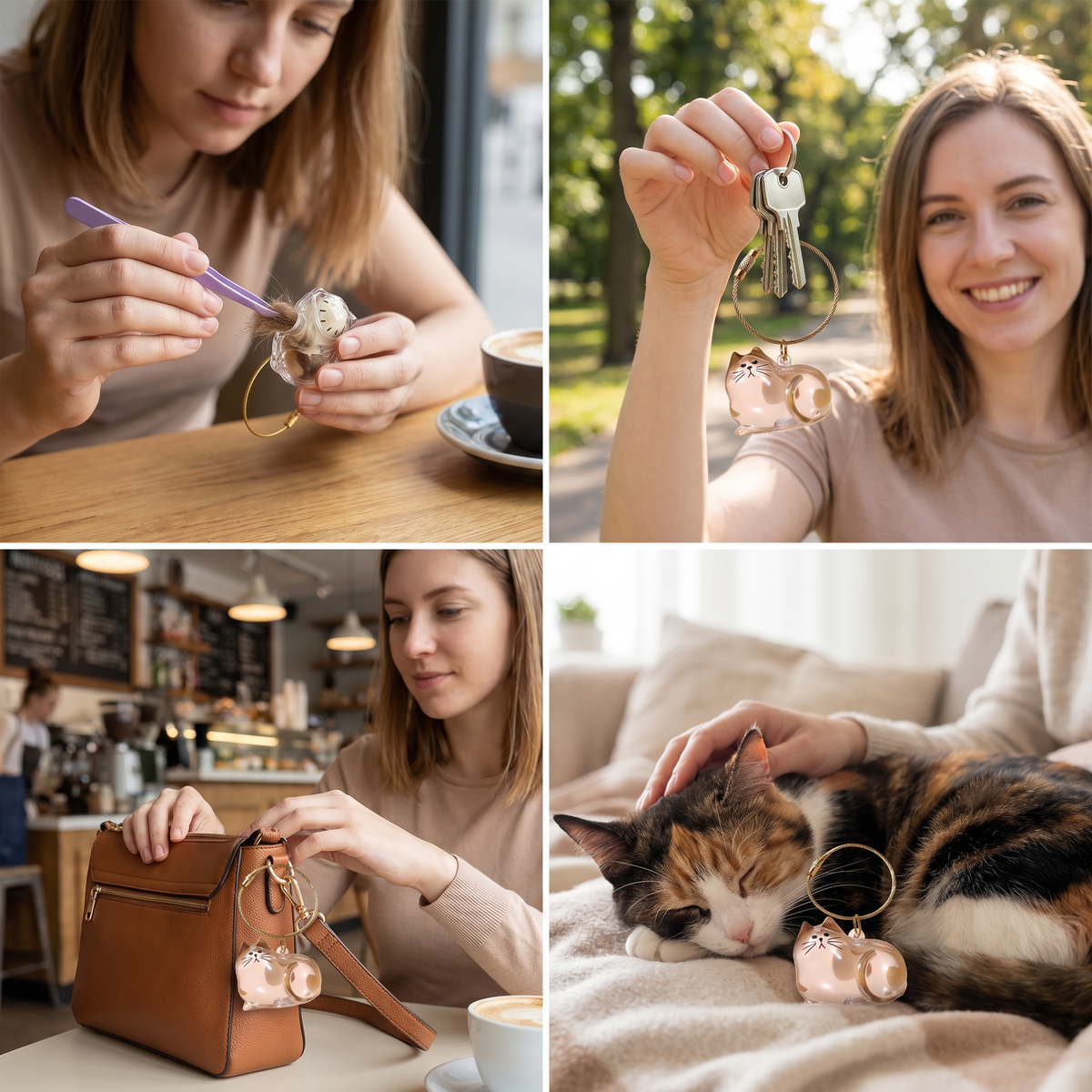Pet Fur Keepsake Keyring