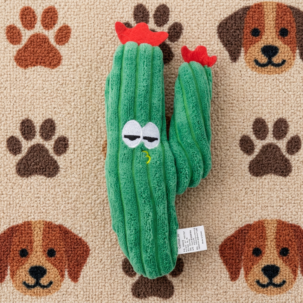 Cactus-Shaped Catnip Cat Chew Toy