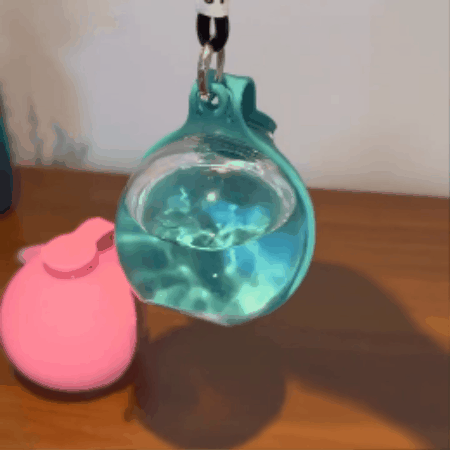 Sphere-Style Dog Travel Bottle with Silicone Bowl