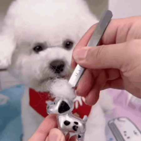 Dog-Shaped Pet Fur Keepsake Pendant