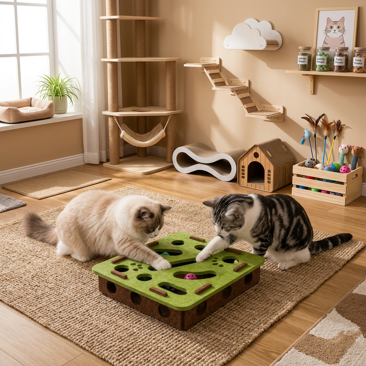 Felt Cat Puzzle Activity Box